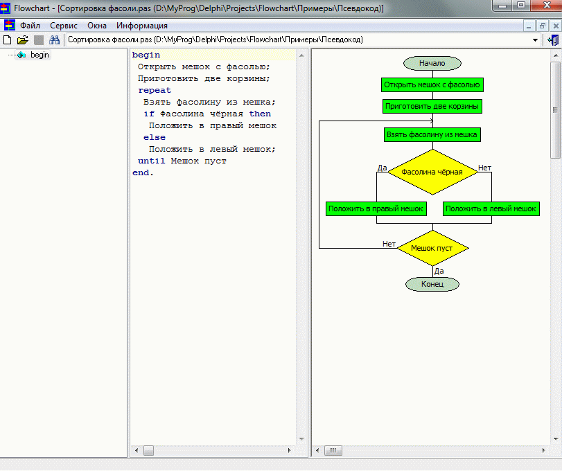 Программа для написания блок схем