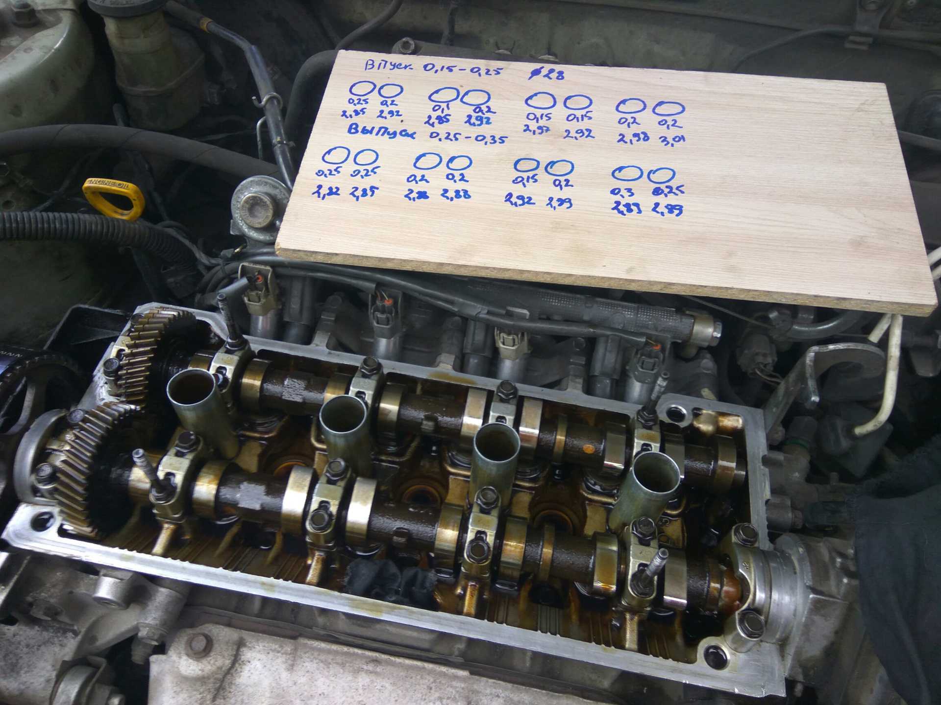Регулировка тепловых зазоров в клапанах двигателя модели 1mz-fe toyota camry 2001 - 2006