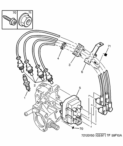 Схема подключения свечных проводов 406 двигатель инжектор