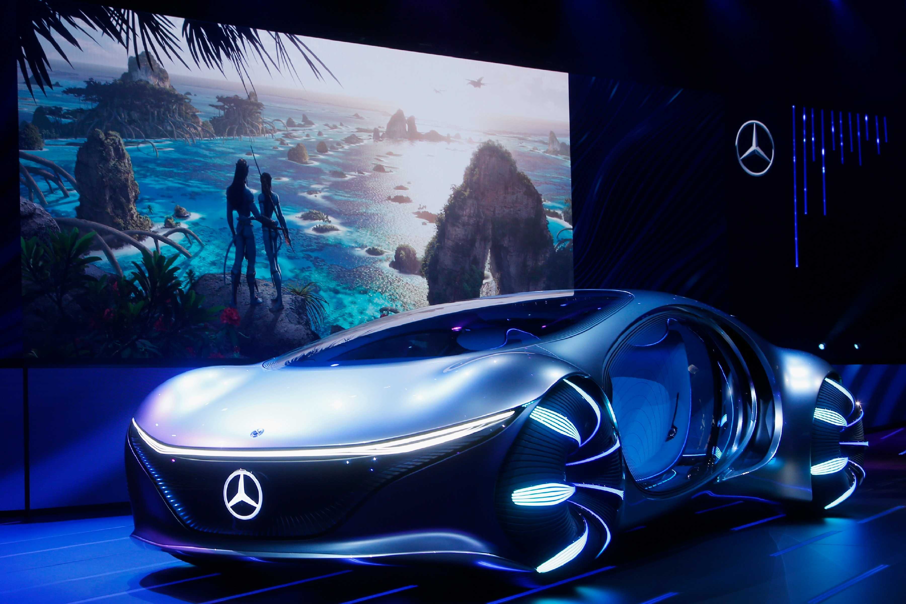 Mercedes-benz vision eqs: запас хода 700 км и «роскошь» из переработанного пластика