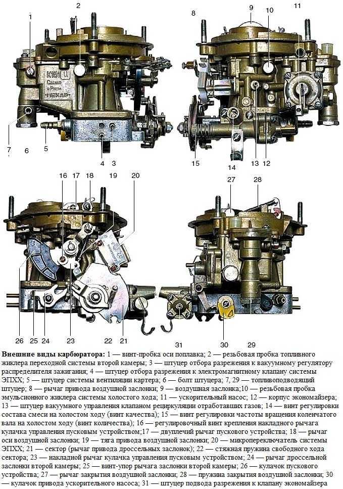 Устройство карбюратора к 151 схема с описанием и фото