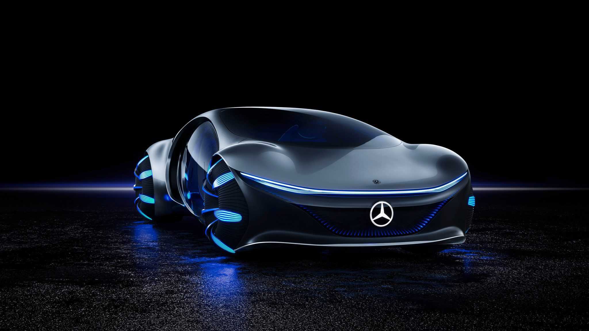 Mercedes-benz представил автомобиль будущего vision avtr из фильма аватар